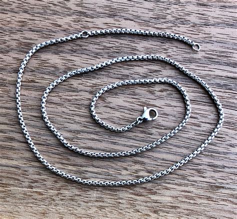 bulk stainless steel box chain|stainless steel necklace chain only.